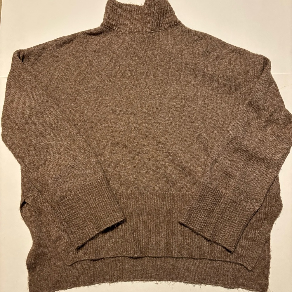 vero moda light brown mock neck sweater